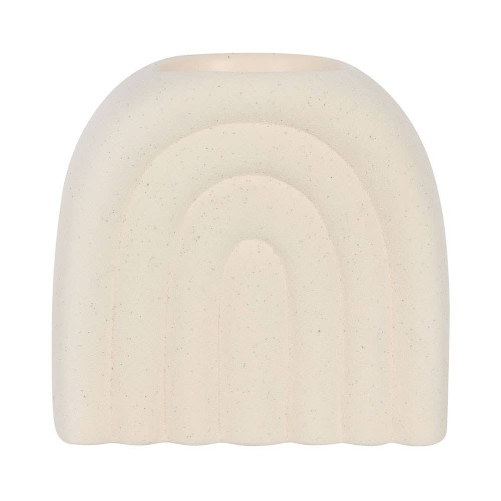 Minimalist Creme Ölbrenner und Wachswärmer