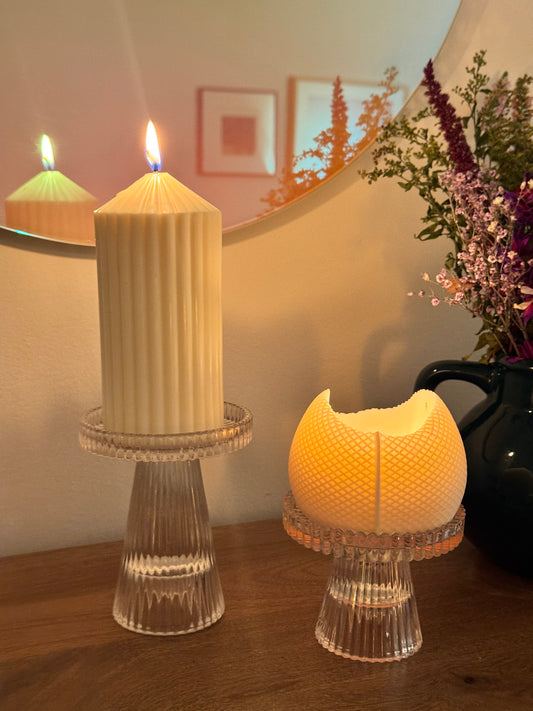 Große Stumpenkerze Birne