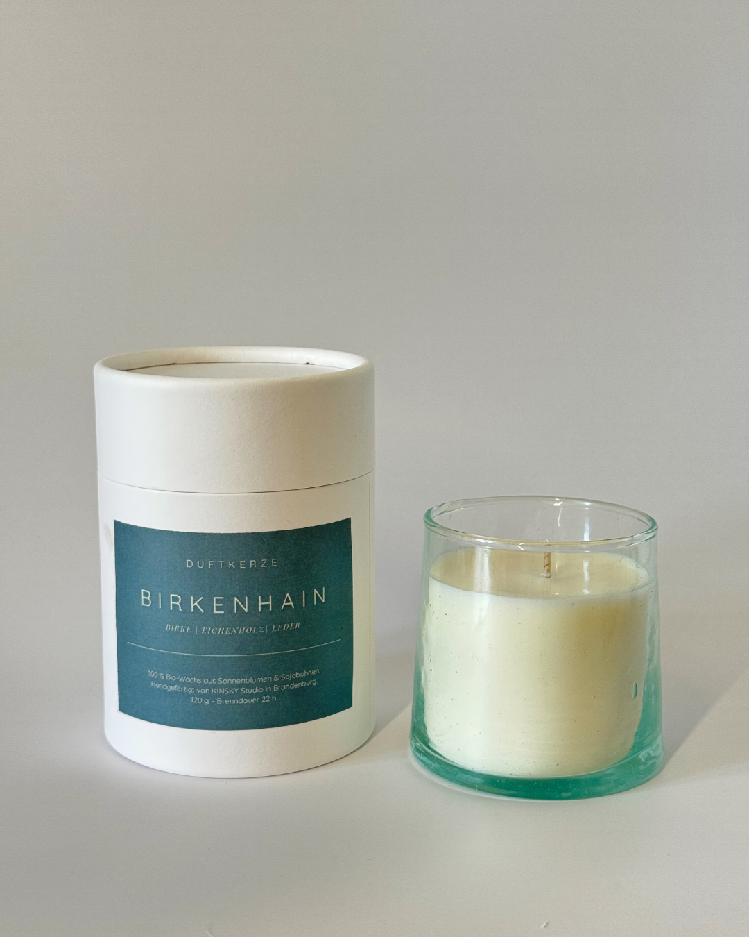 Edition Moroccan White X KINSKY Studio: Duftkerze Birkenhain