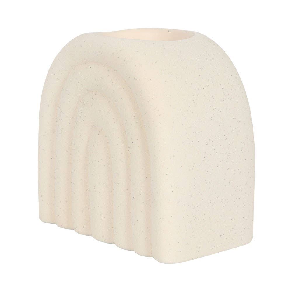 Minimalist Creme Ölbrenner und Wachswärmer