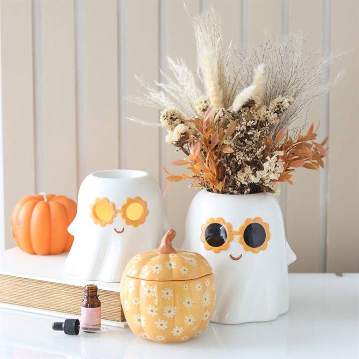 Groovy Ghost Halloween Öl-Brenner und Wachswärmer
