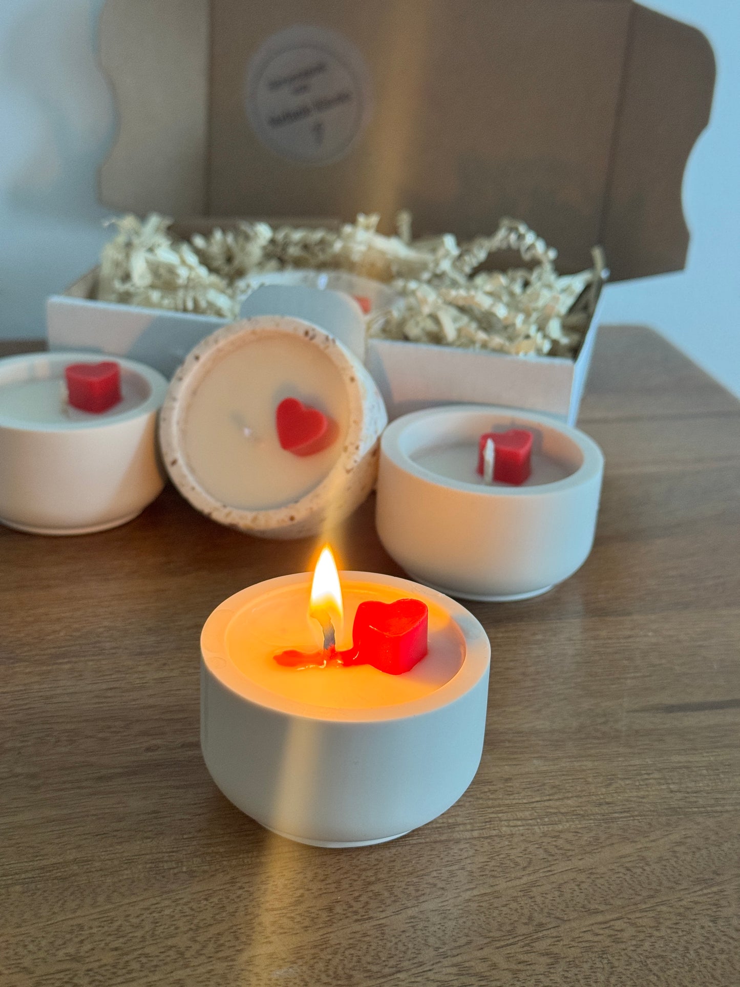 Herzensmensch-Post: Kerze zum Verschenken - Versandkostenfrei