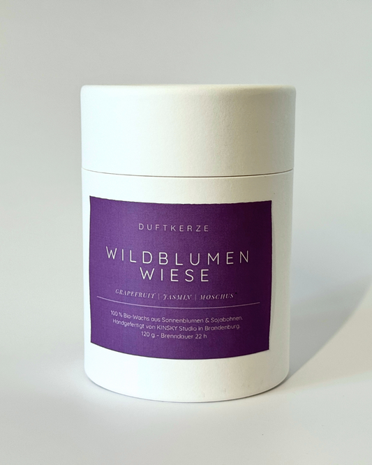 Duftkerze Wildblumenwiese