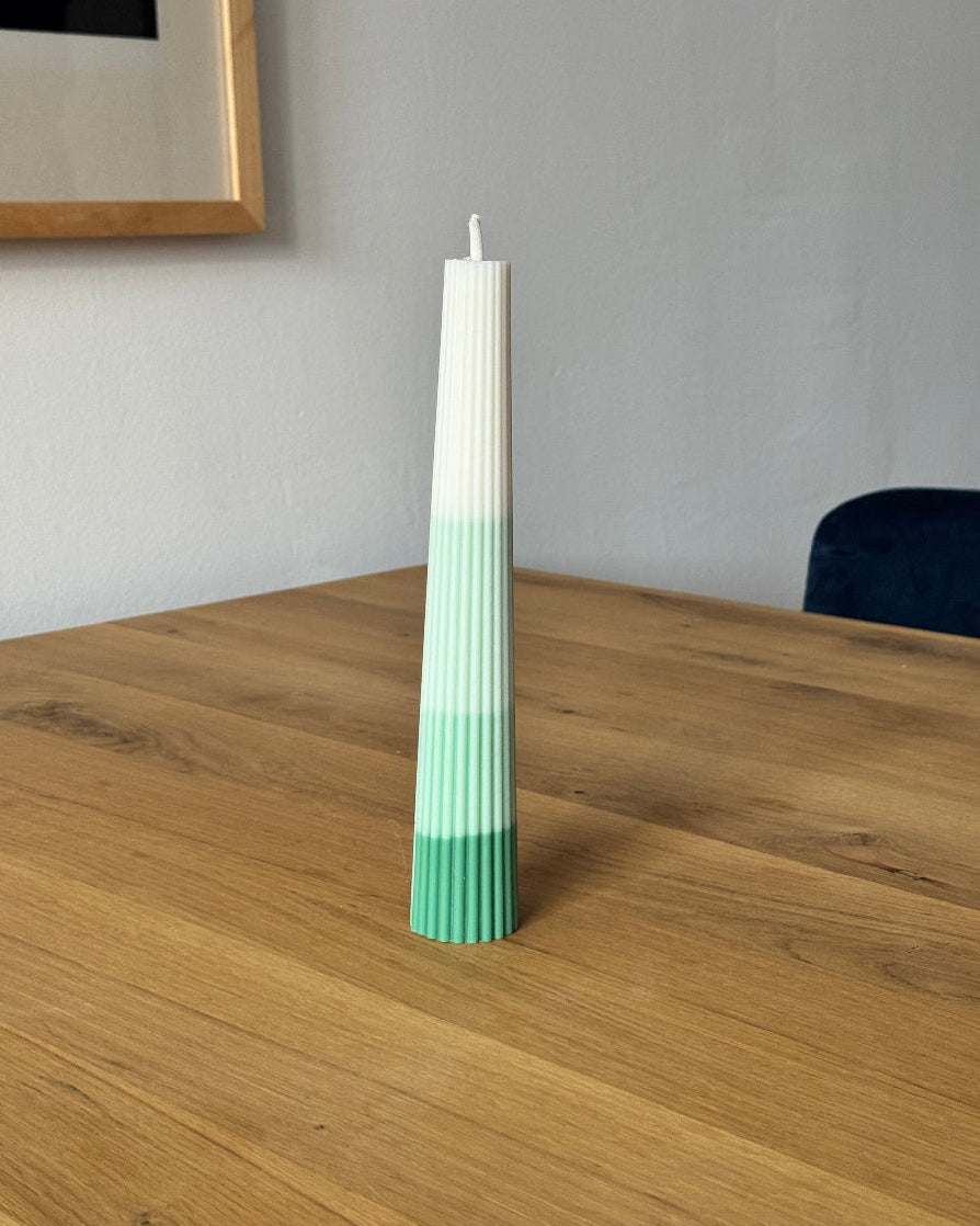 Standkerze Iconic Grüner Verlauf - Sonderedition